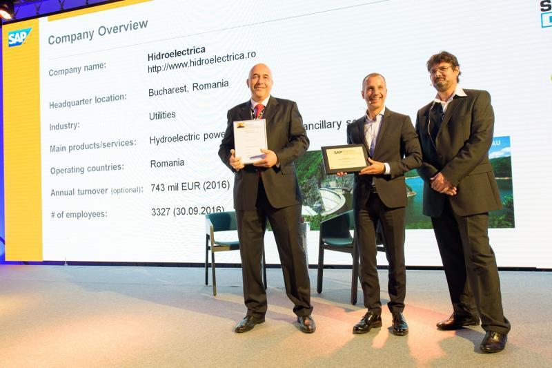 SAP România și Hidroelectrica primesc distincții pentru o implementare rapidă și cu succes a unei soluții ERP
