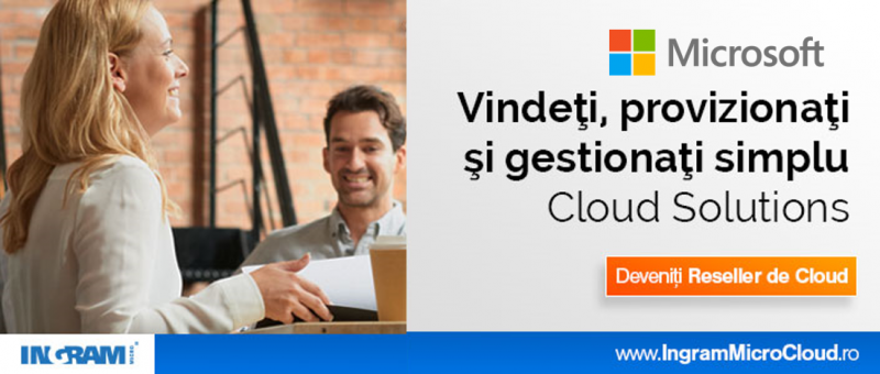 Noul distribuitor de soluţii Microsoft Cloud pentru România și Bulgaria este Ingram Micro
