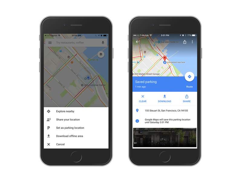 Google Maps îți amintește unde ai parcat mașina prin aplicațiile de Android și iOS