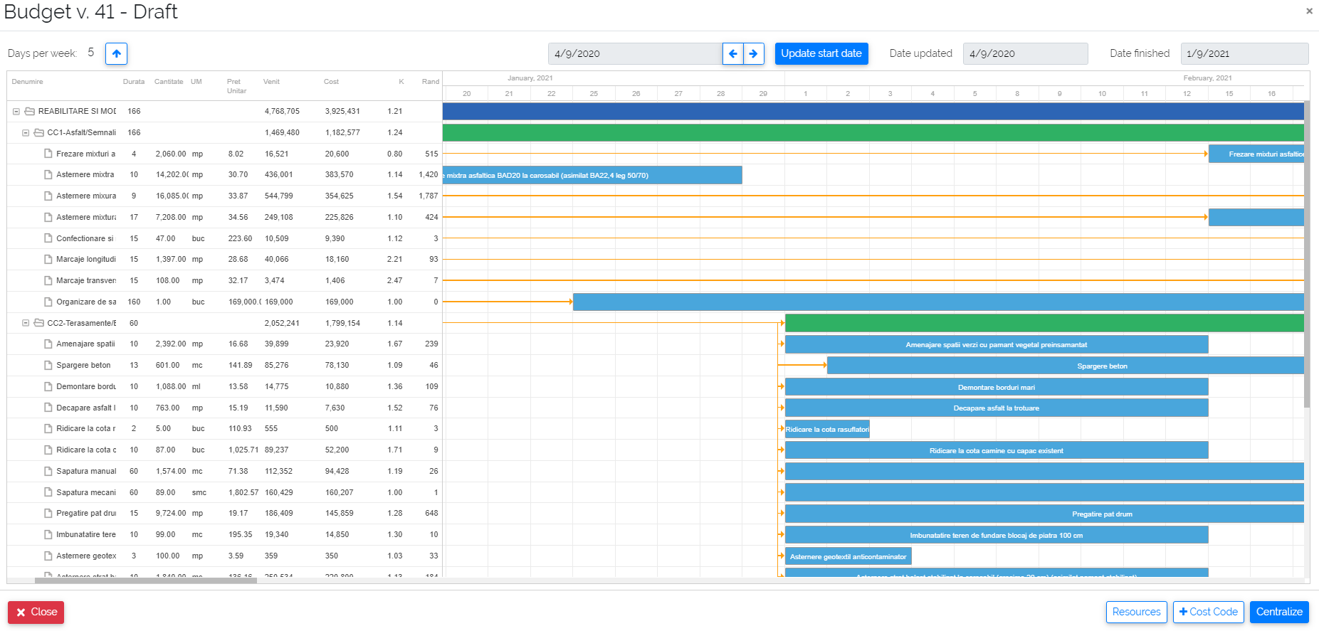 Aplicatie de constructii
