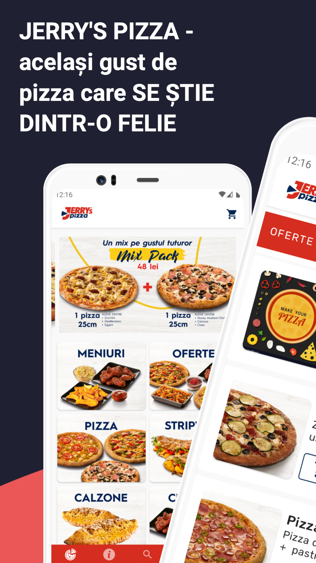 Aplicatie mobila Jerry's Pizza