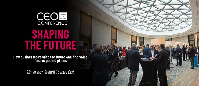 CEO Conference – Shaping the Future  Evenimentul anual de referinta al mediului de afaceri din Romania se desfasoara marti, 22 mai 2018, in Bucuresti