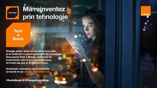 Platforma Tech a Break - Pauza de tehnologie din Orange smart shop