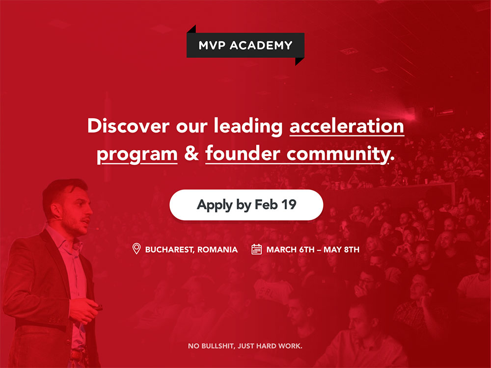 Servicii în valoare de peste 1 milion$ pentru startup-urile acceptate în acceleratorul MVP Academy 