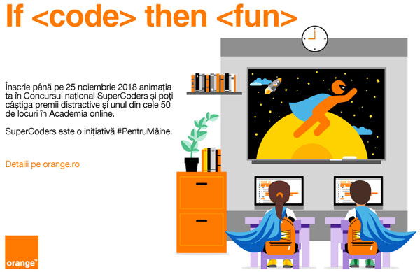 Tânăra generație de programatori trece la nivelul următor: începe Concursul național SuperCoders