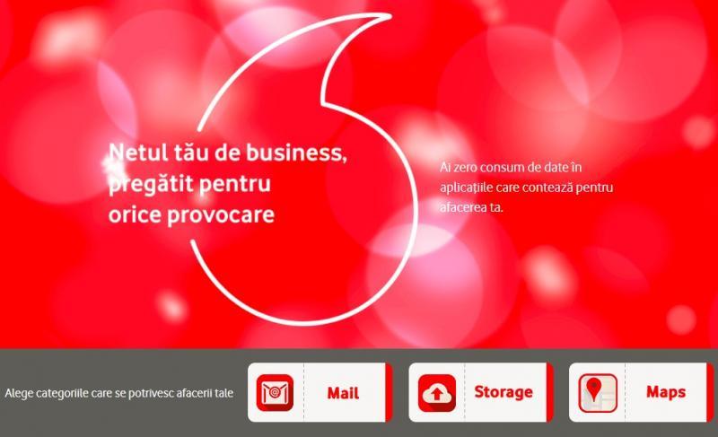 Vodafone România oferă companiilor acces la cele mai folosite aplicații de business, fără a consuma date din abonament