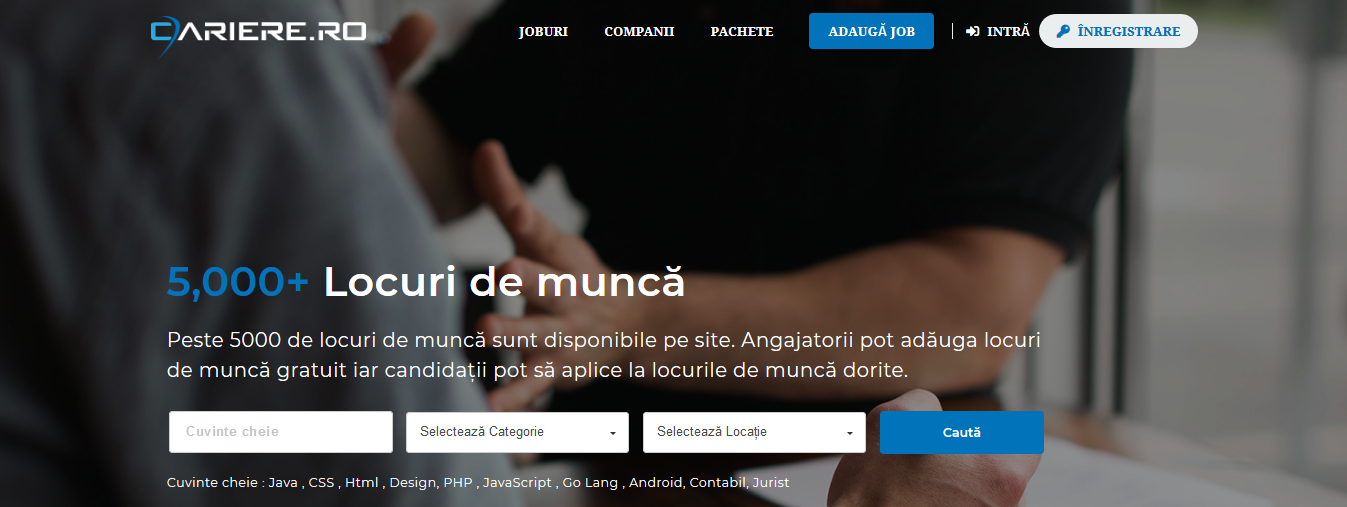 Cariere.ro - Platforma online dedicată locuri de muncă din Romania și din Străinătate