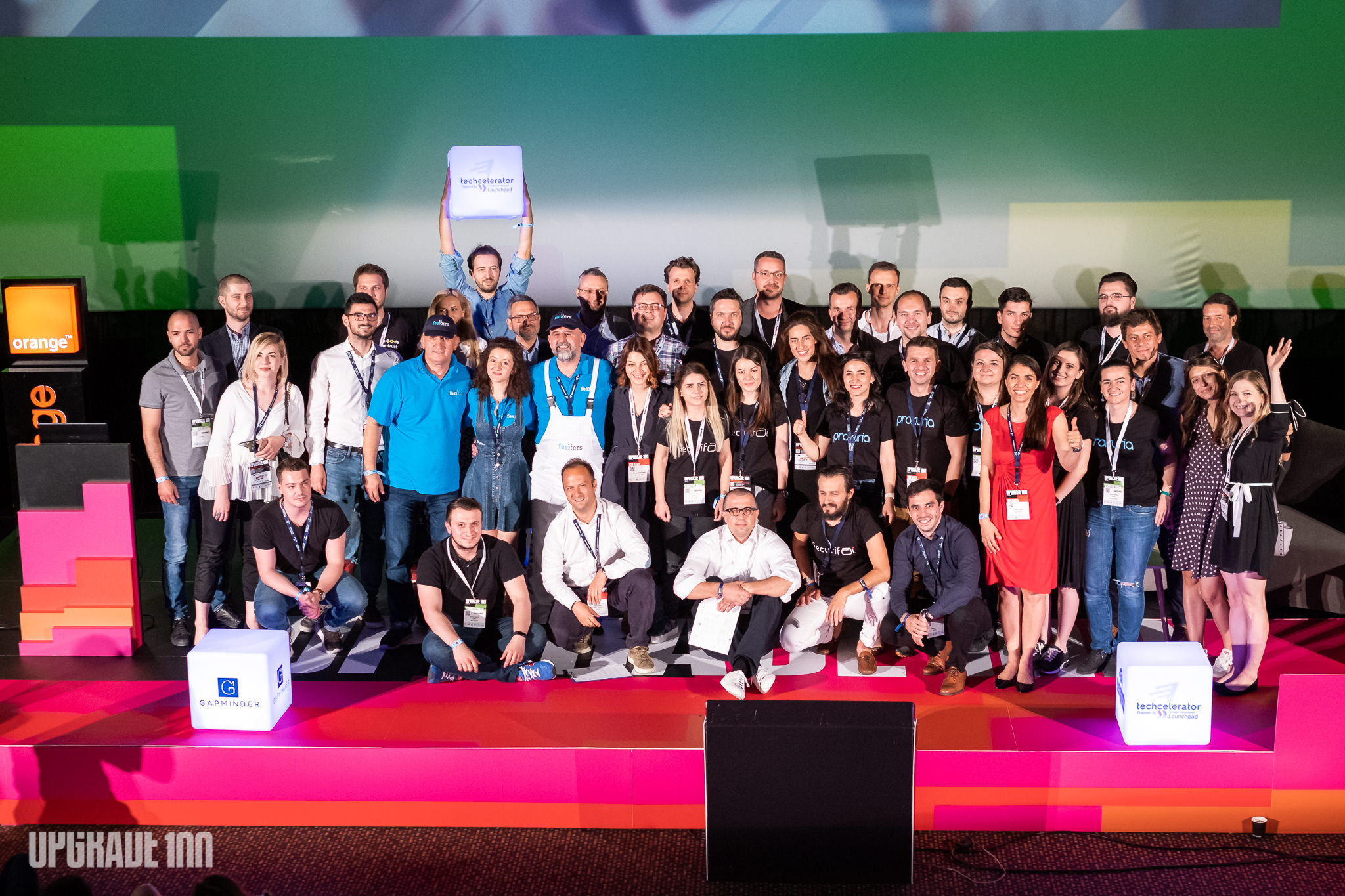 Încă 50.000 de euro finanțare de la GapMinder pentru startupul cu cea mai accelerată evoluție în programul Techcelerator, plus 50.000 de euro pentru câștigătorul The UPGRADE 100 Elevator Pitch