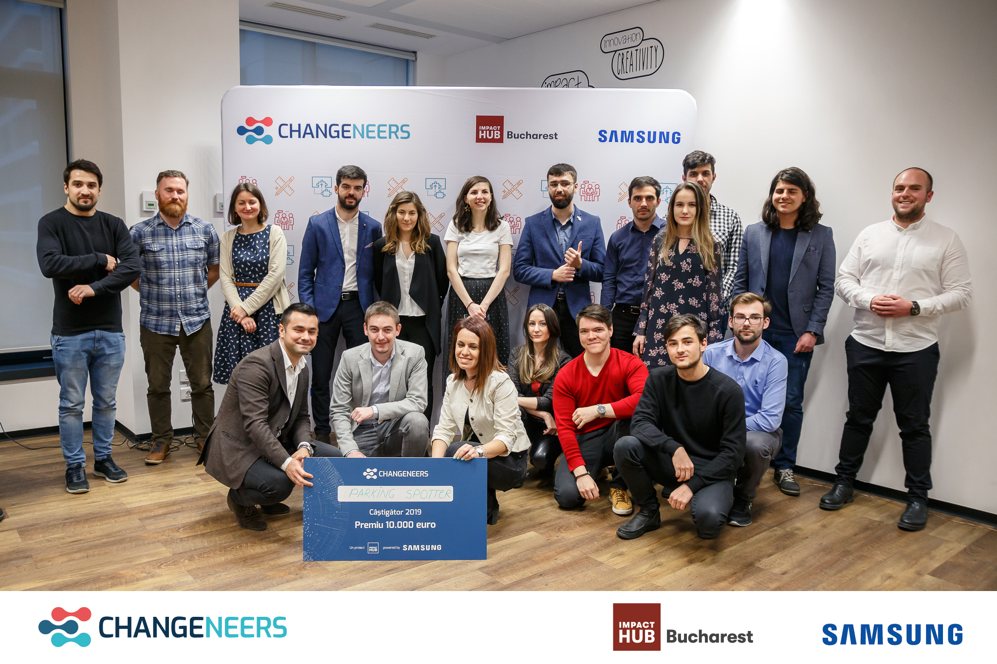 Parking Spotter câștigă competiția Changeneers și premiul de 10.000 de euro