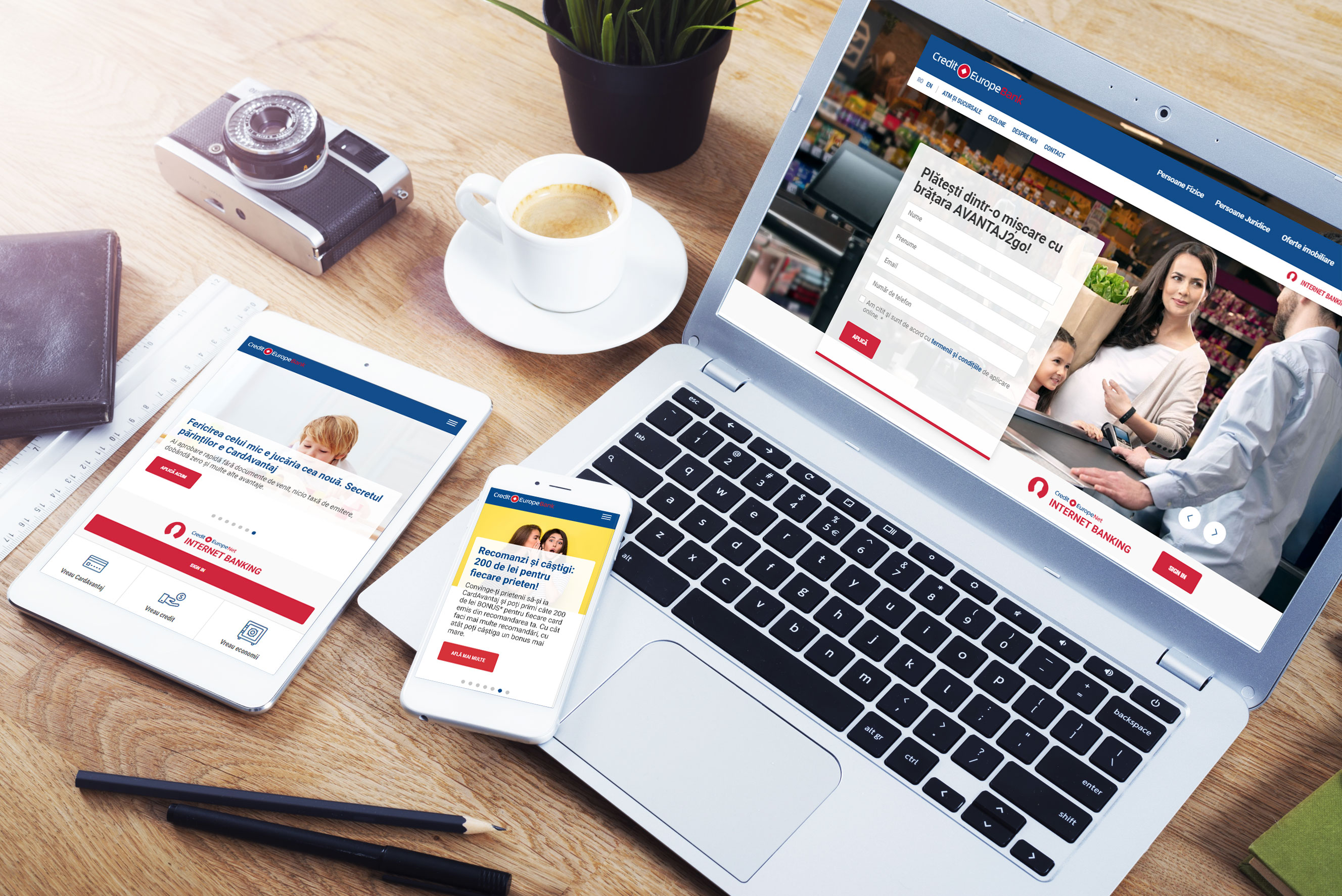 Credit Europe Bank a relansat website-ul instituției și deschide un nou capitol spre digitalizare alături de Zitec